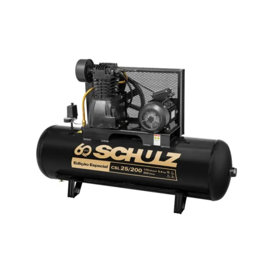 COMPRESSOR SCHULZ 25 CSL/200L 5.5CV TRIF 60 ANOS