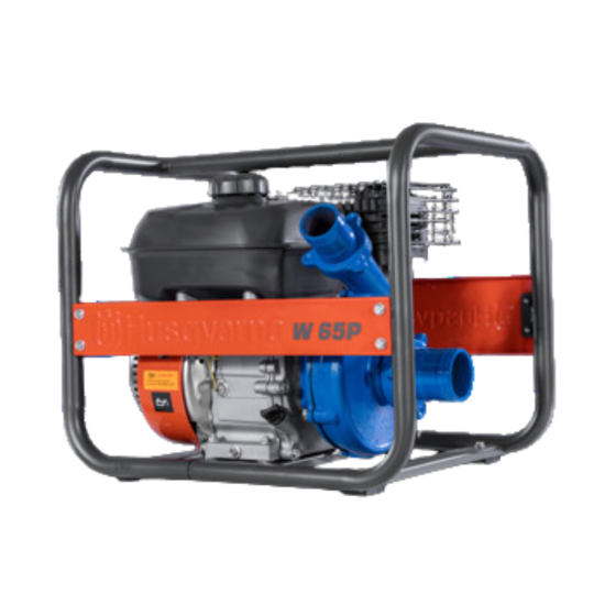 MOTOBOMBA HUSQVARNA GASOLINA 2X2.1/2"  W65P (ALTA PRESSÃO E VAZÃO)